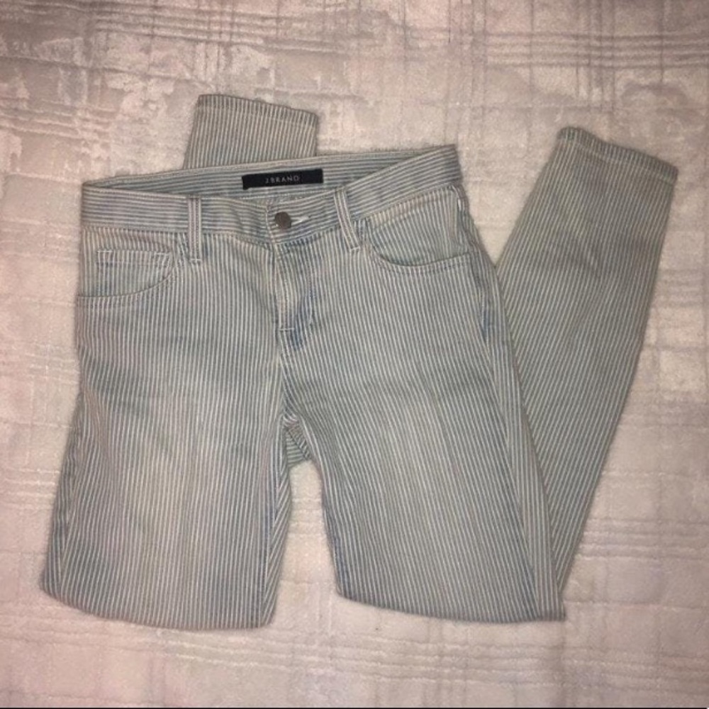 J Brand Pin Stripe Jeans